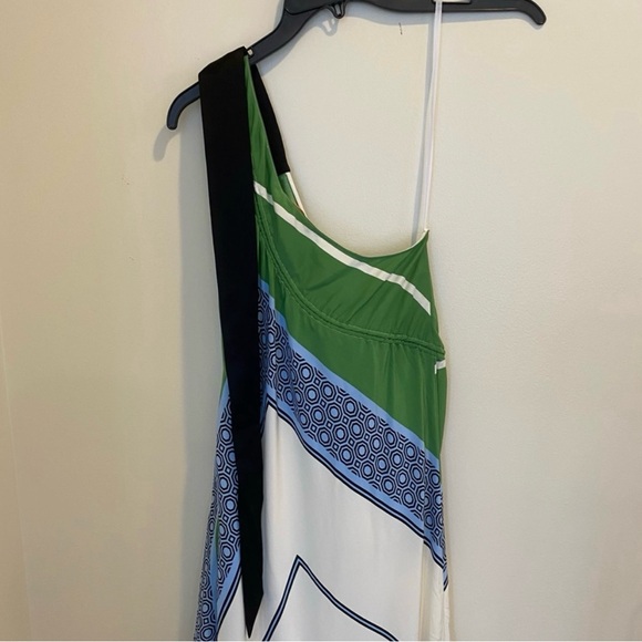 TORY BURCH SLOANE DRESS 46820 Light Chambray Octagon Square size 2 NWT - Picture 12 of 15